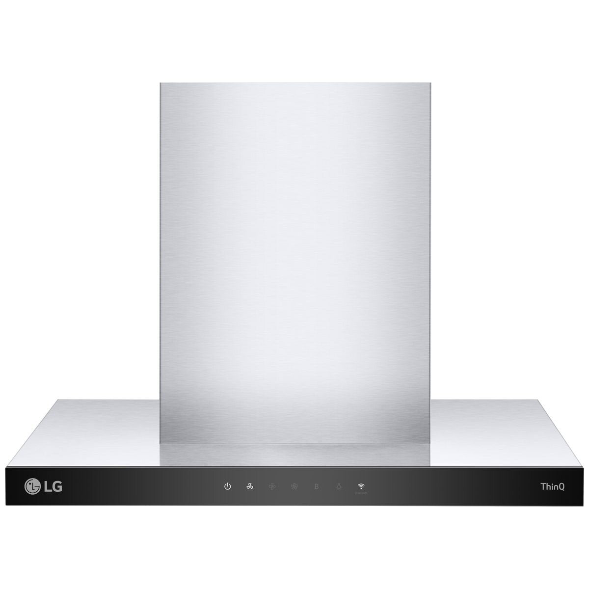 LG 60cm Series 7 canopy rangehood - stainless steel, ThinQ app control, 830m³/h, 4 speeds - BWH607T3S