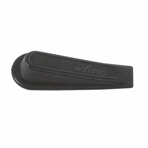 Adoored Large Black Rubber Door Wedge - Weather Resistant