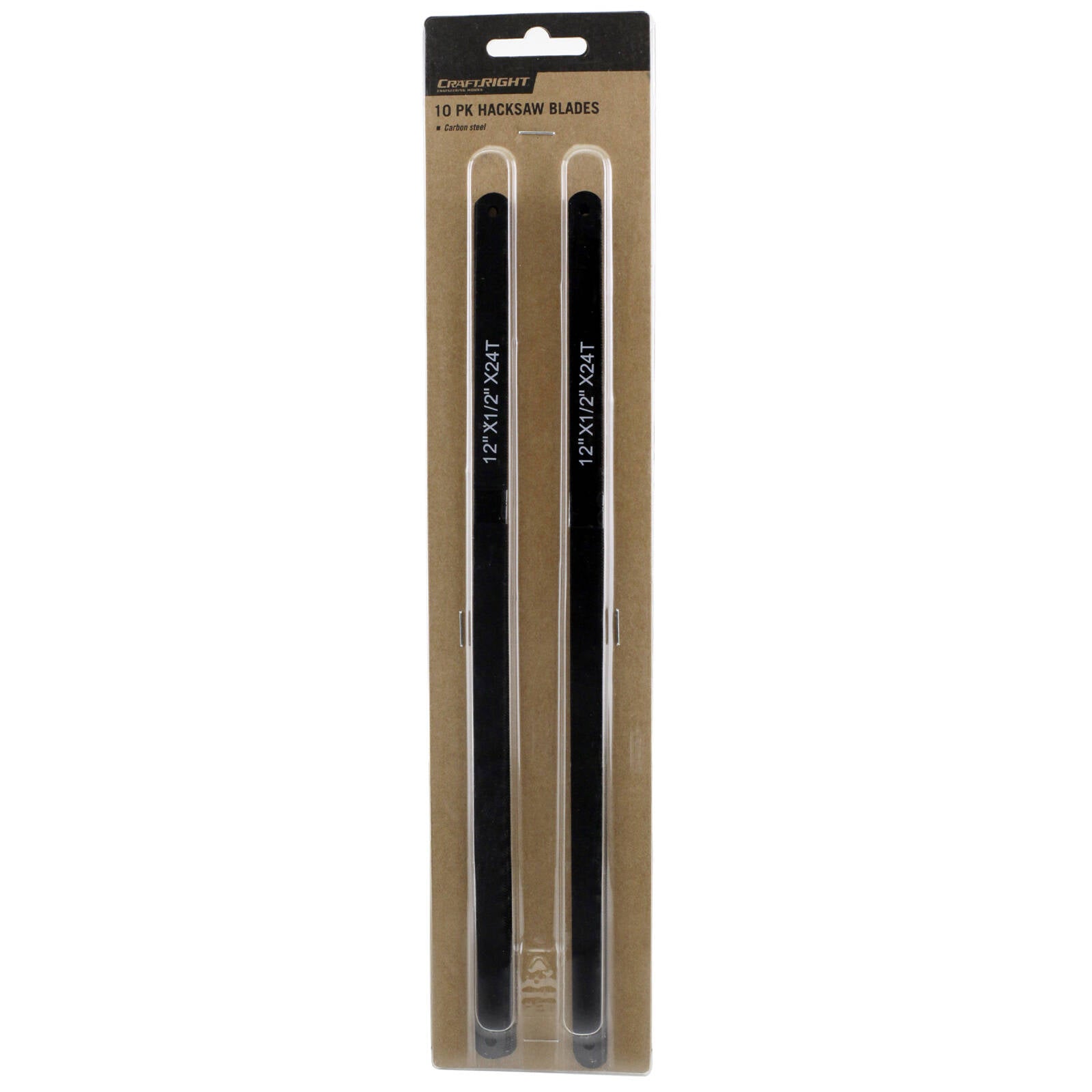 Craftright 305mm Carbon Steel Hacksaw Blades, 24 TPI, 10 Pack