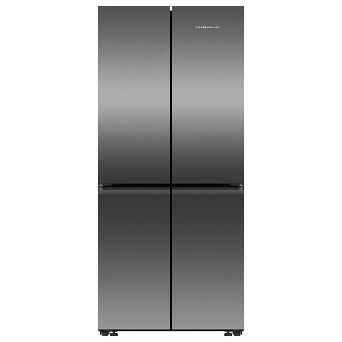 Fisher & Paykel 498L Quad Door Fridge - Black Stainless Steel, 5 Star Energy, ActiveSmart - RF500QNB1