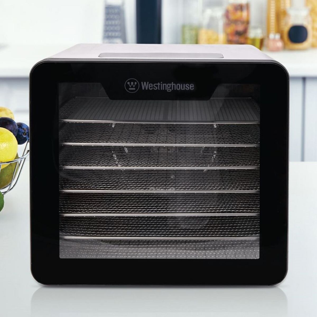 Westinghouse 600W Food Dehydrator with 7 Stainless Steel Trays - Digital Controls - WHDH01SK