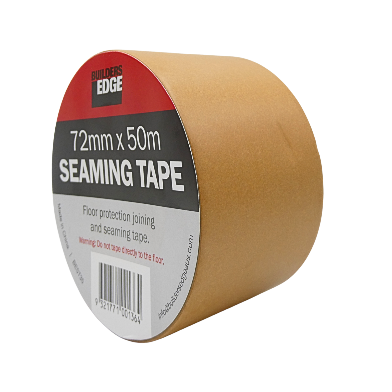 Builders Edge 72mm x 50m Seaming Tape - Floor Protection Joining Tape