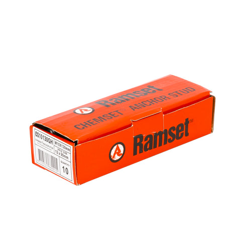 Ramset M10 x 130mm ChemSet Anchor Stud Grade 5.8 - 10 Pack