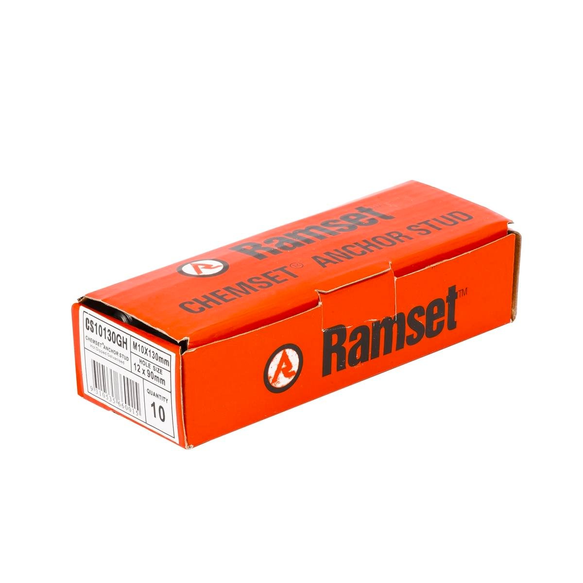 Ramset M10 x 130mm ChemSet Anchor Stud Grade 5.8 - 10 Pack