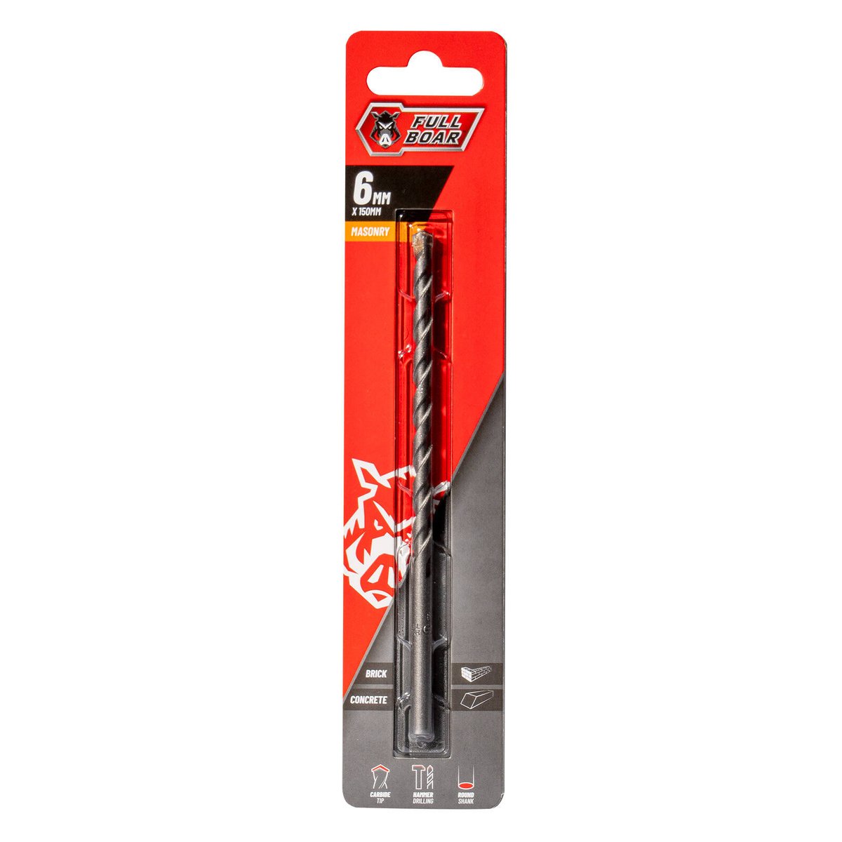 Full Boar 6mm TCT Masonry Drill Bit FMD-6150