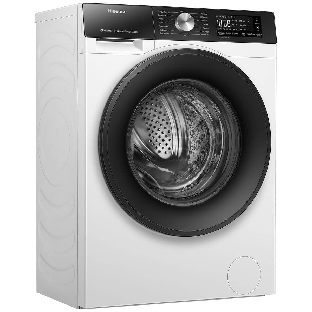 Hisense Series 3 7.5kg Front Load Washing Machine - Steam, Jet Wash, 1400rpm Spin - HWF3S7514X