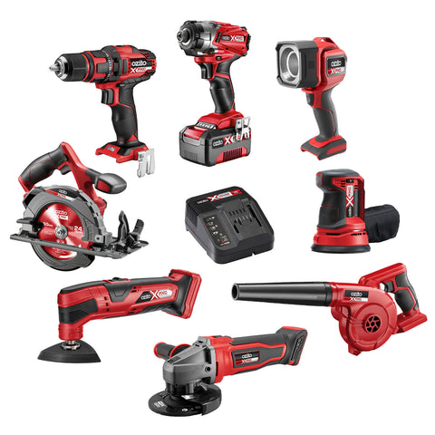 Ozito PXC 18V Cordless 8 Piece Tool Kit P8K-400