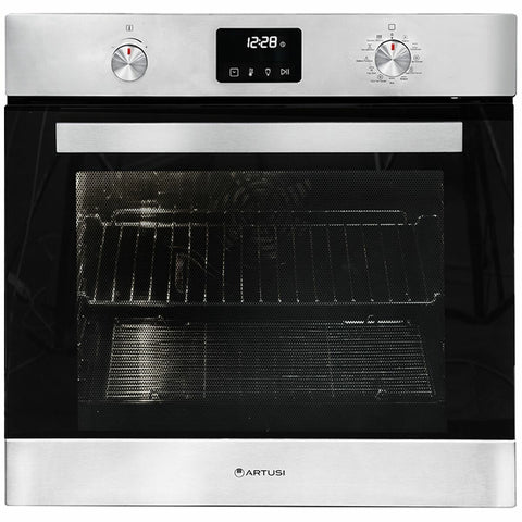 Artusi 60cm Stainless Steel Pyrolytic Oven - 88L Capacity, 11 Functions, Halogen Light - CAO610XP