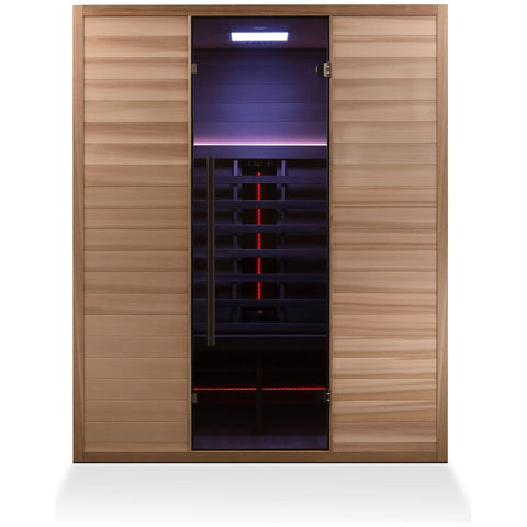 Revel Nova 3 Person Full Spectrum Infrared Cabin - Ultra-Low EMF, Chromotherapy Lighting - R-FS-PREM-3P