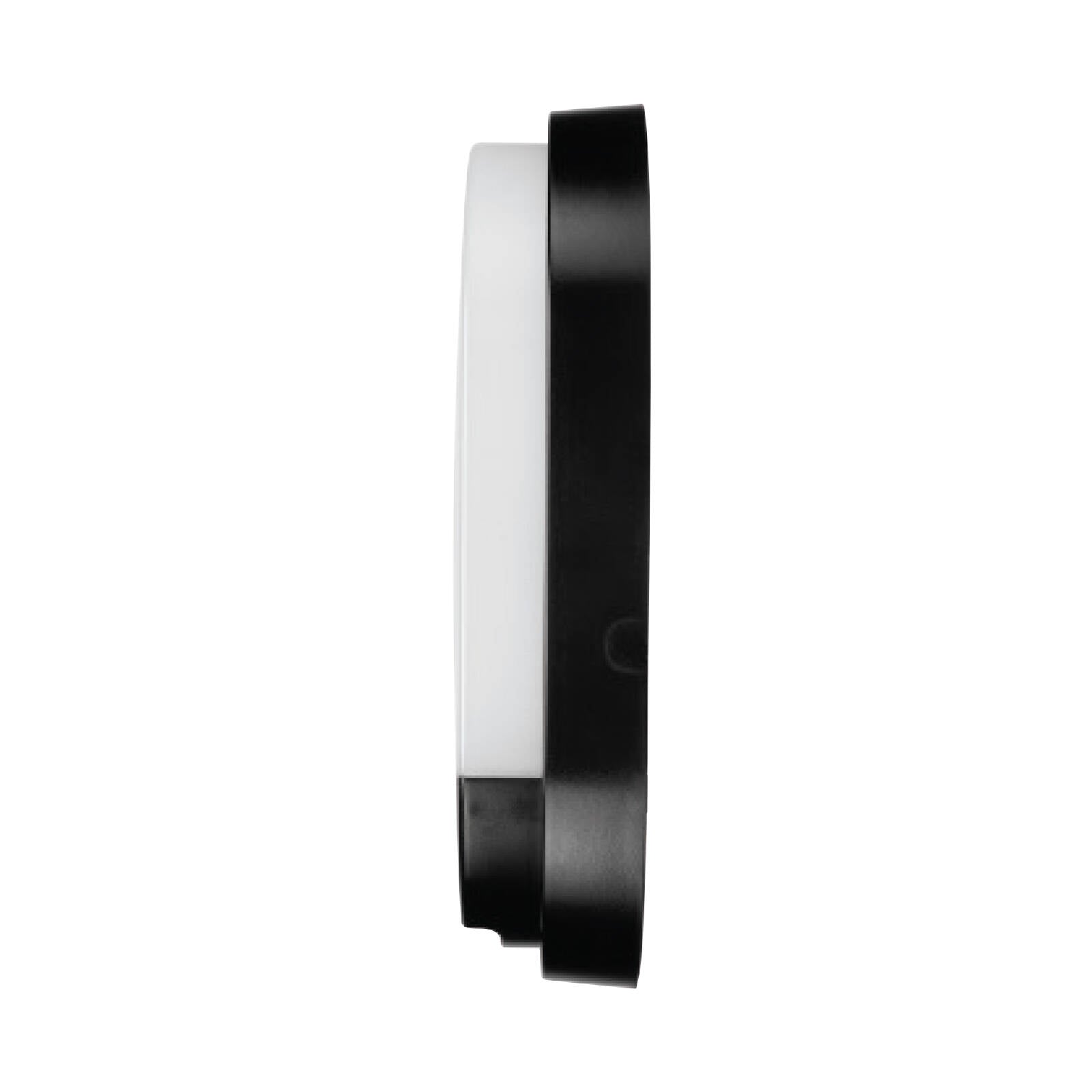 Brilliant 10W Barnet Black Slimline Oval Bunker Sensor Light Outdoor 21303/06