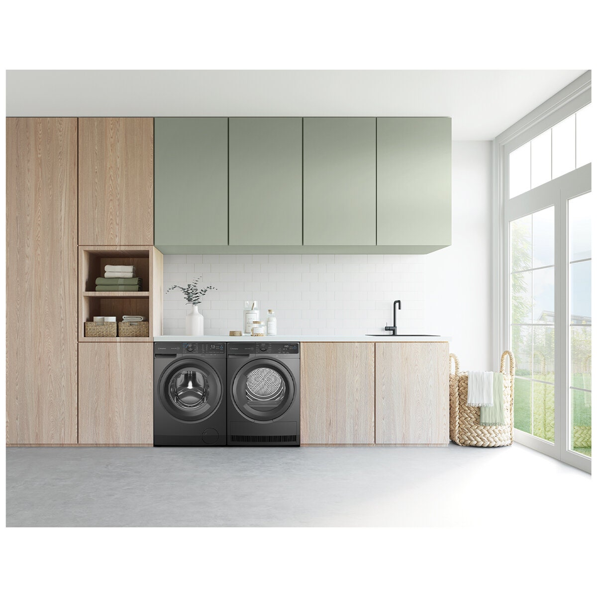 Westinghouse 9kg EasyCare 700 Series Heat Pump Dryer - 8 Star Energy Rating - DC Inverter - Grey - WDH904N7SA