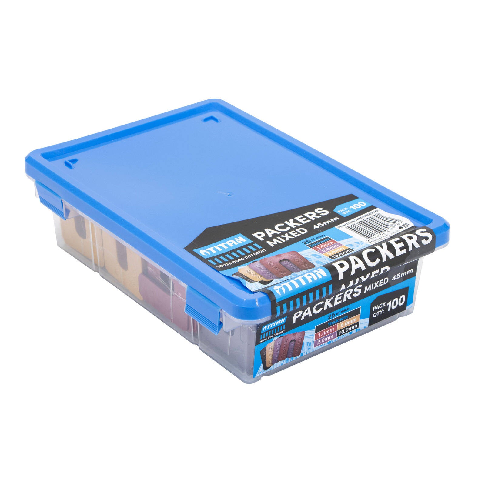 Titan Window Packers 45mm Mixed Sizes, UV Stable Plastic, 100 Piece