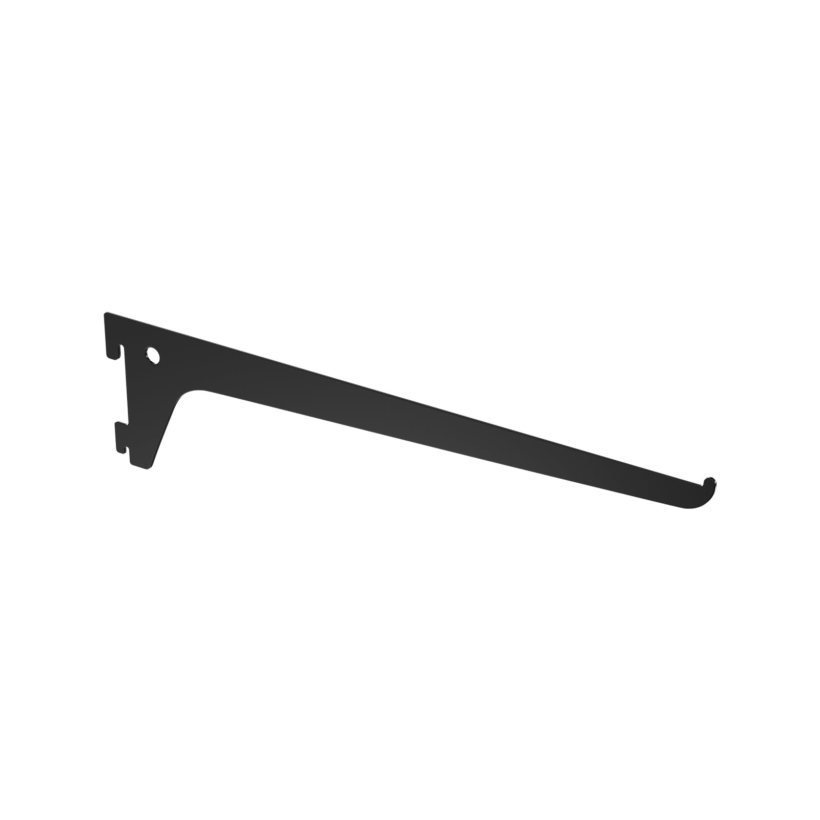 Flexi Storage Home Solutions Single Slot Bracket 300mm Black Steel Shelf Bracket