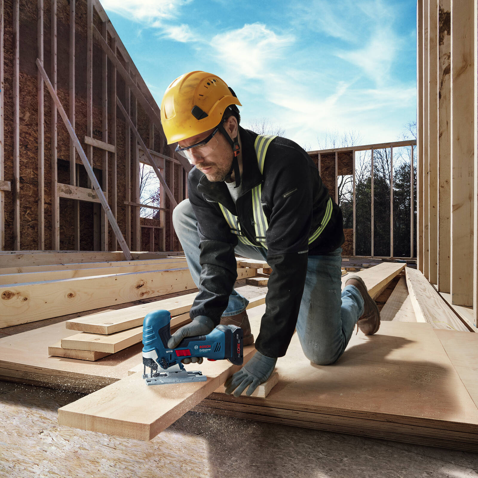 Bosch Professional 18V Cordless Jigsaw GST 18V-125 S - Skin Only, Barrel Grip