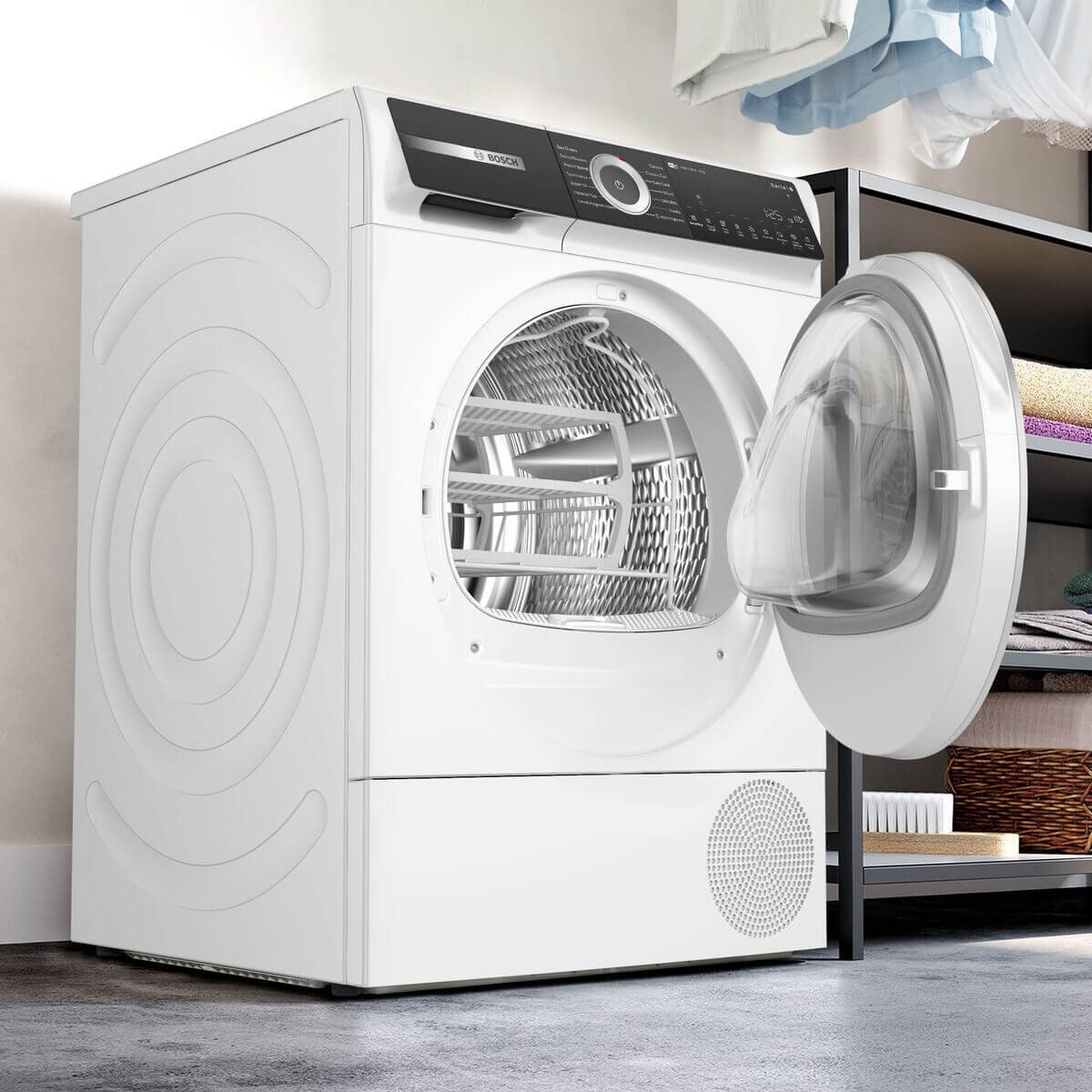 Bosch Series 8 8kg Heat Pump Dryer - 9 Star Energy Rating, Smart Dry, Quick 40 Program - WQH235B8AU