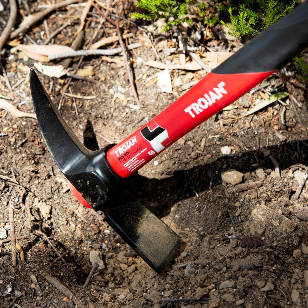 Trojan Fibreglass Handle Pick Hoe 240mm