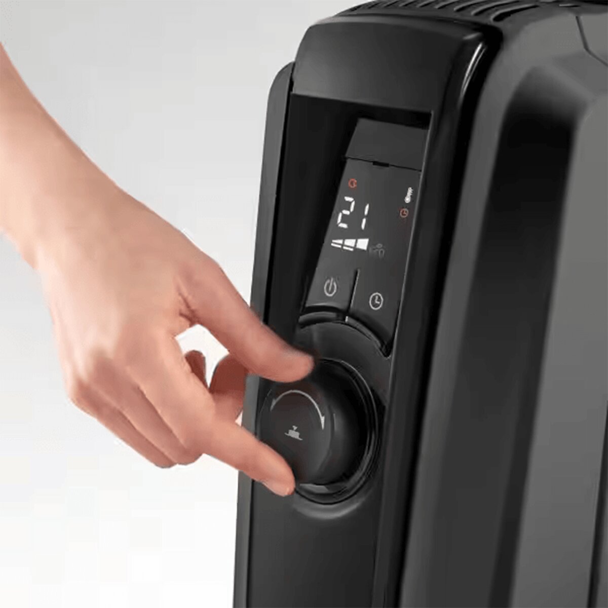 DeLonghi Dragon 4 Pro 1500W Oil Column Heater - Grey - ECO Plus Mode - 24-Hour Timer - TRDX40615EG