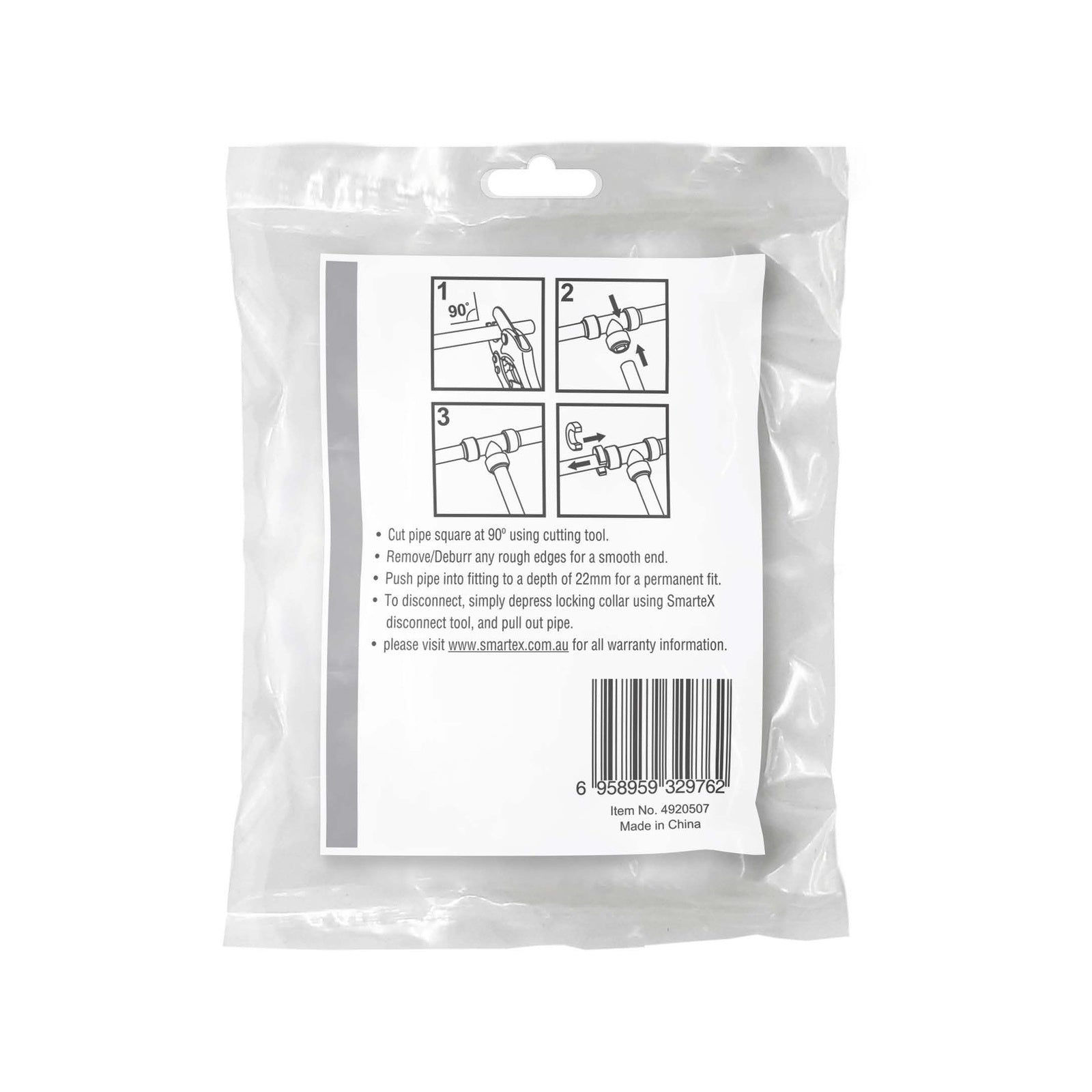 SmarteX-PEX 20mm Nail Saddle 10 Pack, PE-Xb Push-to-Fit