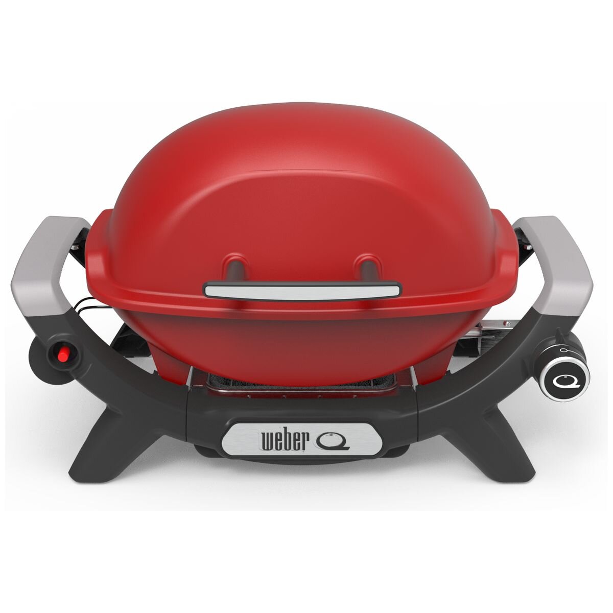 Weber Baby Q1000N Portable LPG BBQ - Compact, Front-Facing Grease Tray, Red - 3400040