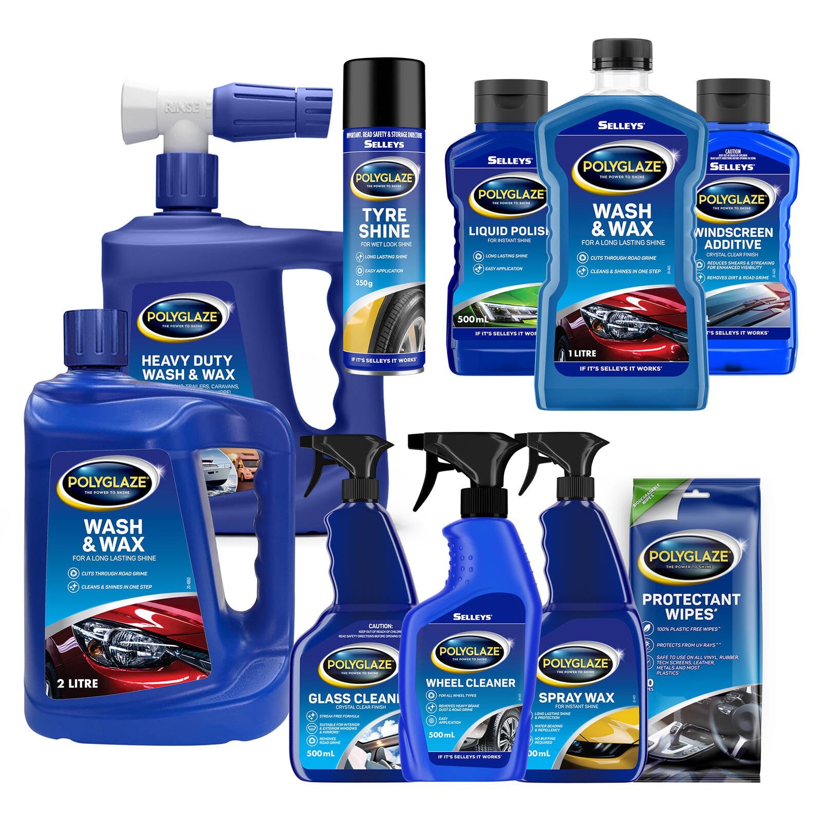 Selleys Polyglaze Spray Wax 500ml Spray-On Car Wax