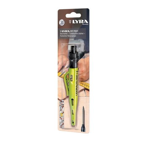 Lyra Carpenters Pencil - 2B - Stainless Steel - All Surface Use - SuperSaverAU - view 1