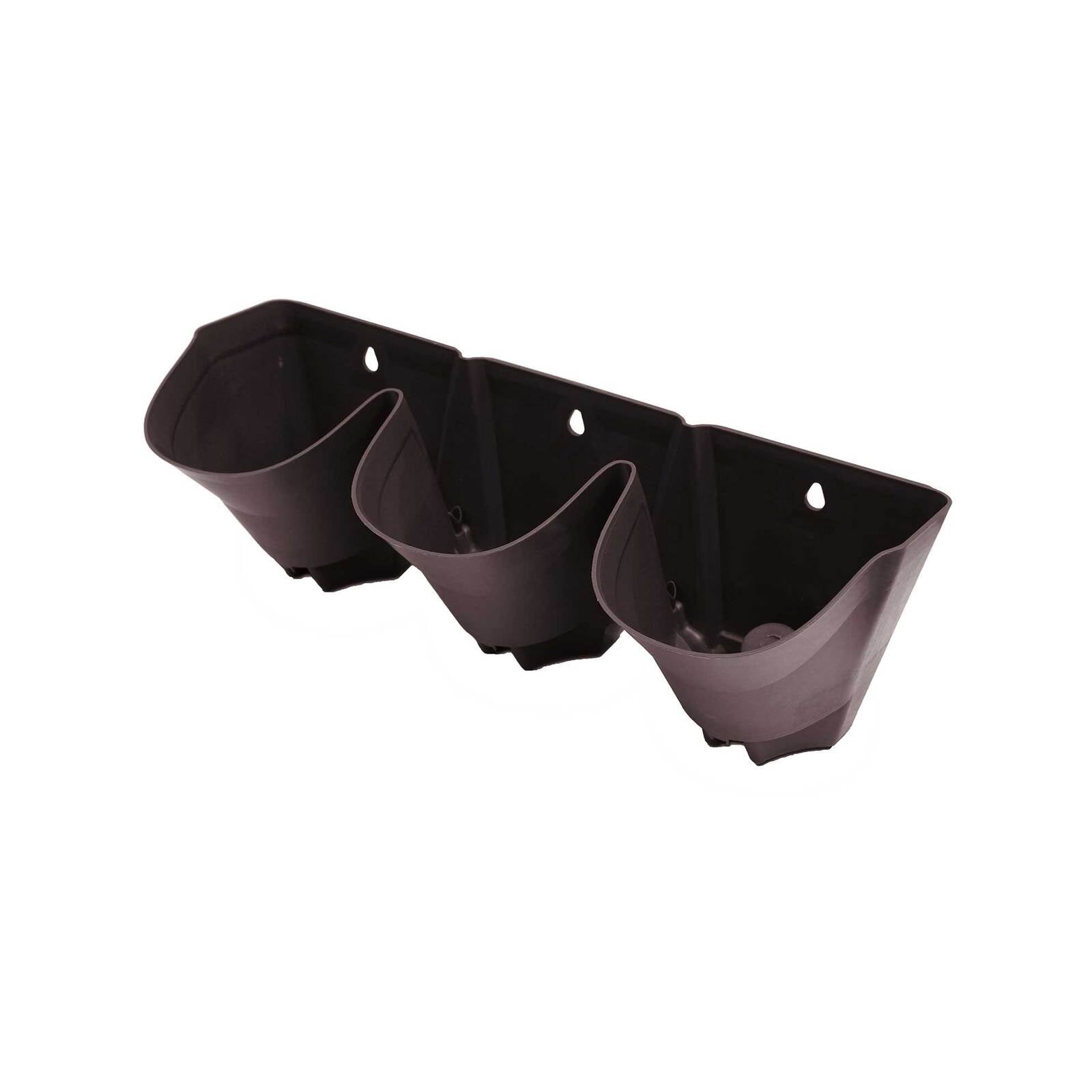 Jack Garden Up Vertical Wall Stacker 3 Pot - Charcoal Weather Resistant