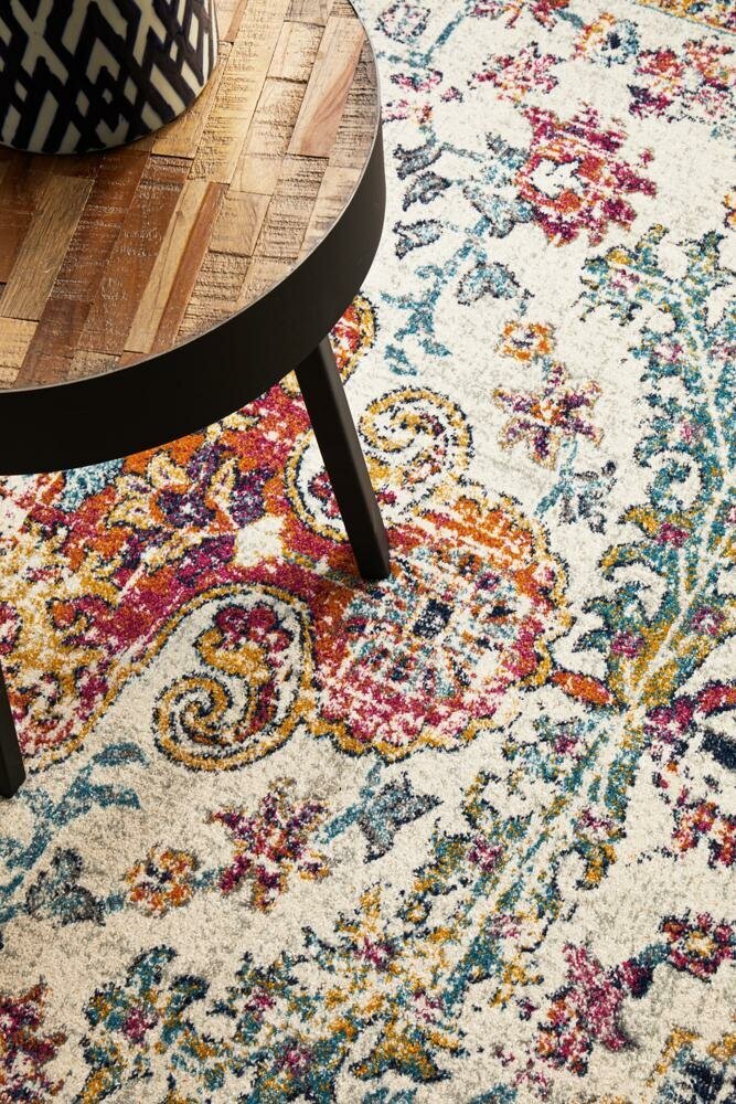 Rug Culture Evoke Large Power Loomed Rug 290x200cm - White Polypropylene - Jute Weft - EVO254WHI290X200