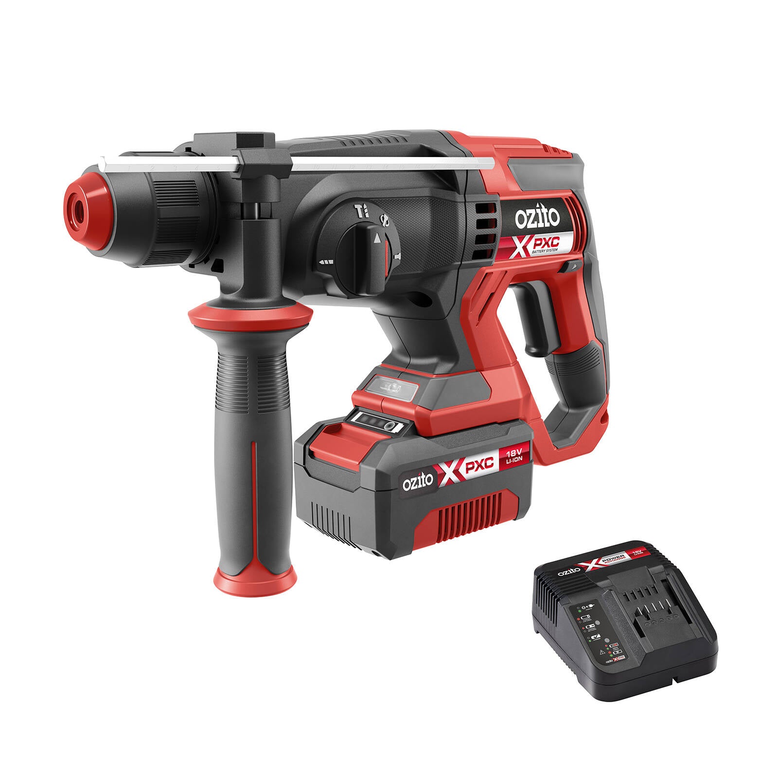 Ozito PXC 18V Cordless Rotary Hammer Drill Kit PRHK-1840