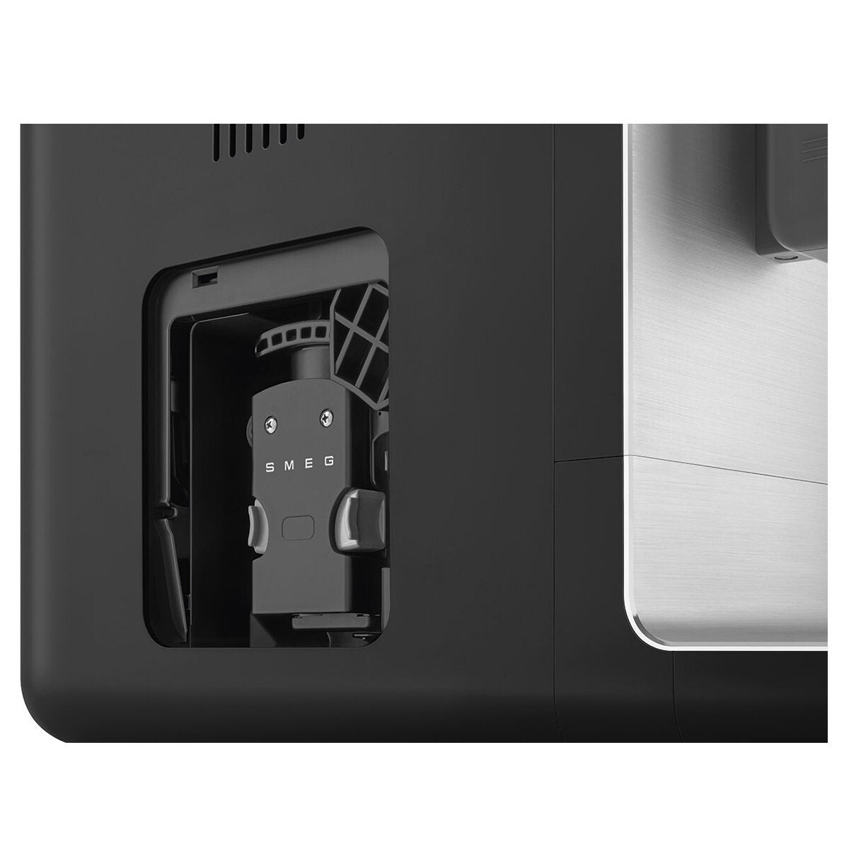 Smeg Automatic Coffee Machine with AutoMilk - 19-Bar Pump, Quick Clean, Black - BCC13BLMAU