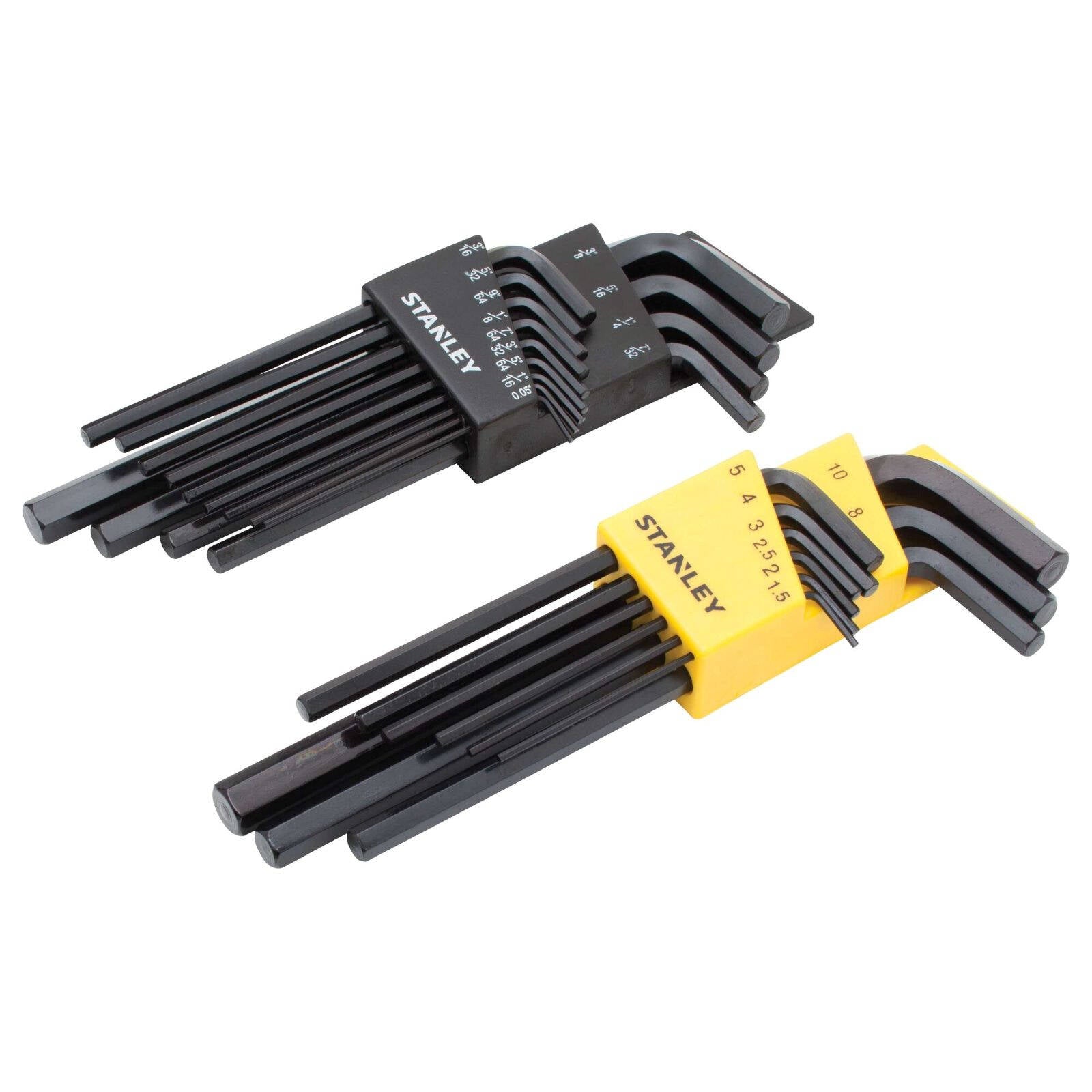 Stanley 22 Piece L-Handle Hex Key Set, SAE & Metric