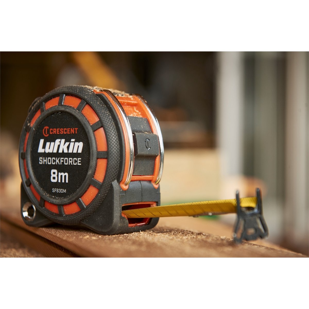 Crescent Lufkin Shockforce 8m x 30mm Lockable Steel Tape Measure