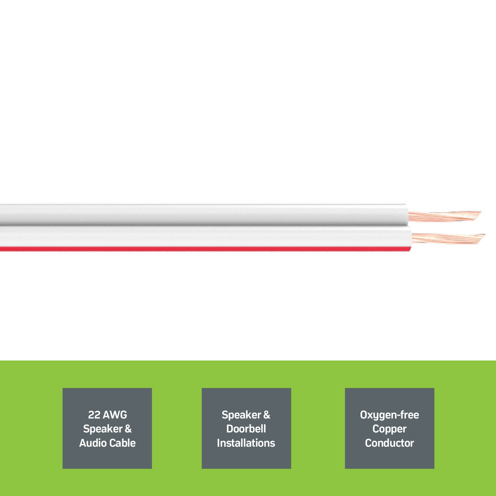Antsig 5m 0.70mm² Speaker/Bell Wire Figure 8 Copper PVC