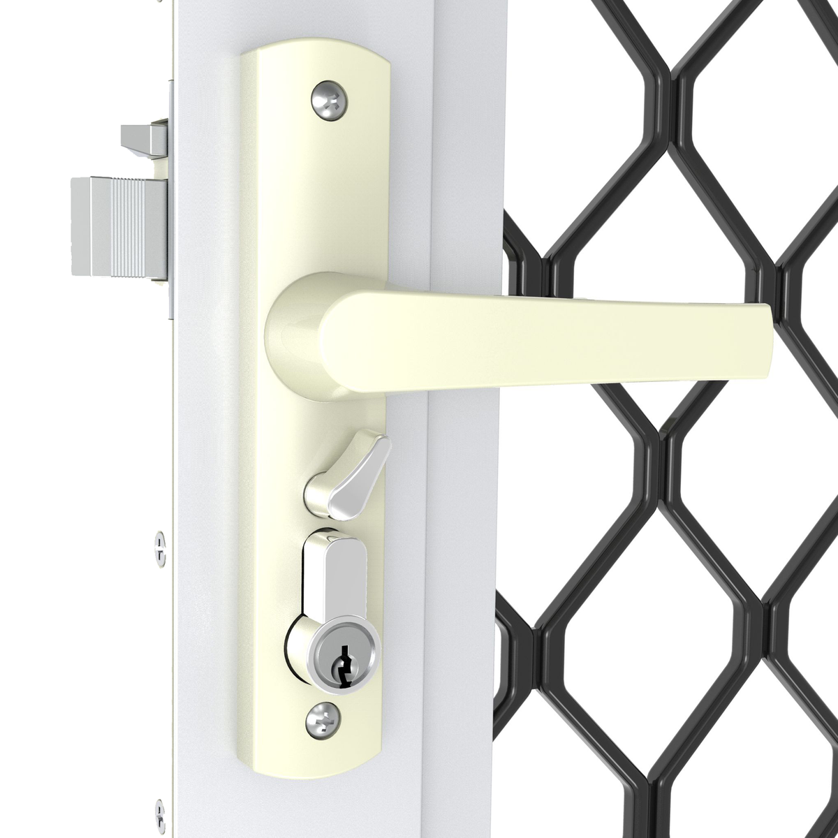 Rolltrak 60mm Chrome Plated Brass 5-Pin High Security Cylinder Lock - 3 Keys