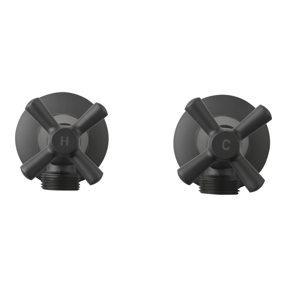 Mondella Cadenza Matte Black 1/2 Turn Washing Machine Set 245mm - Chrome - SuperSaverAU - view 2
