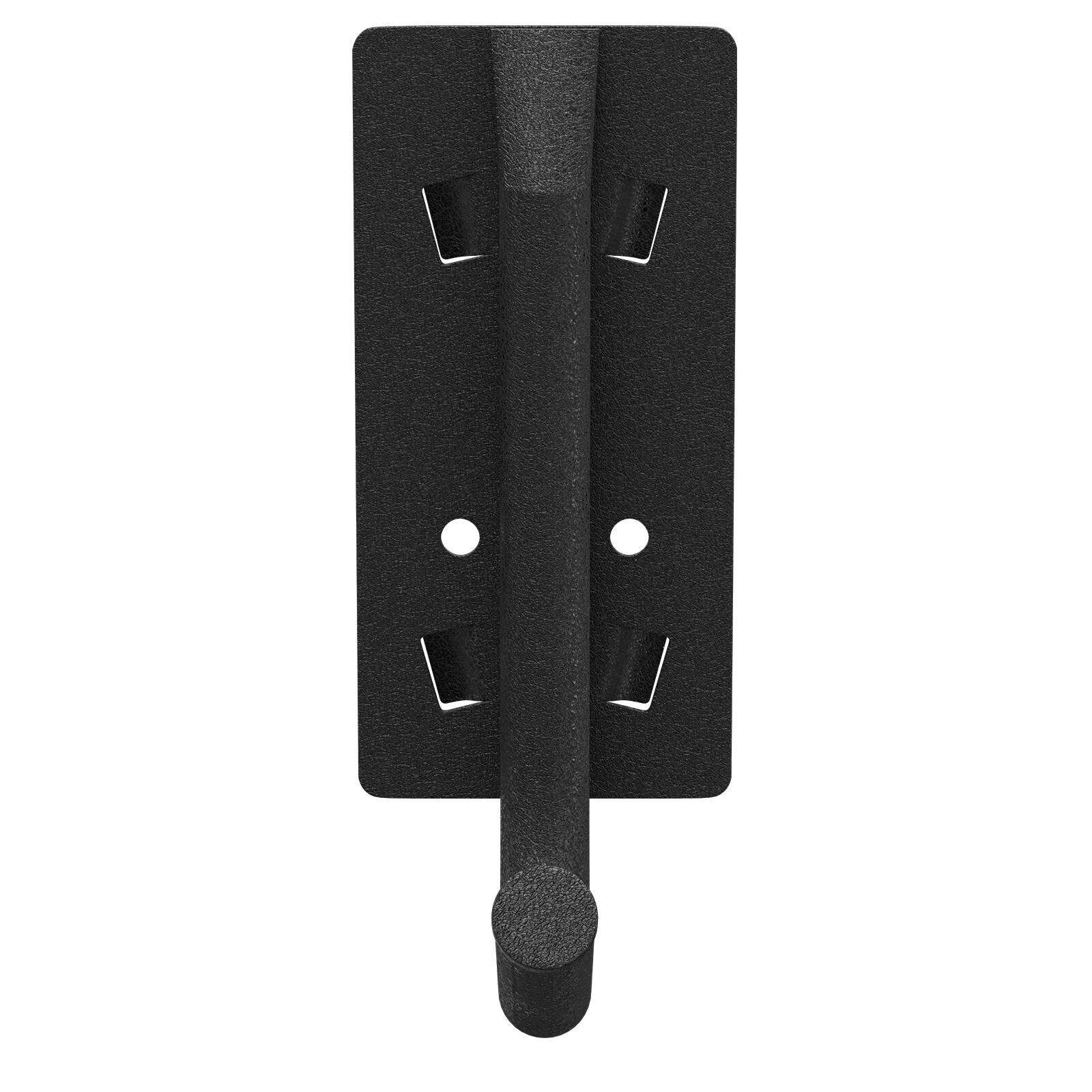 Rack It 1000kg Single Hook Black Steel Wall Mount