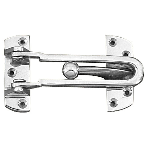 Delf Security Door Guard - 100mm Zinc Alloy - Satin Chrome Finish - SuperSaverAU - view 1