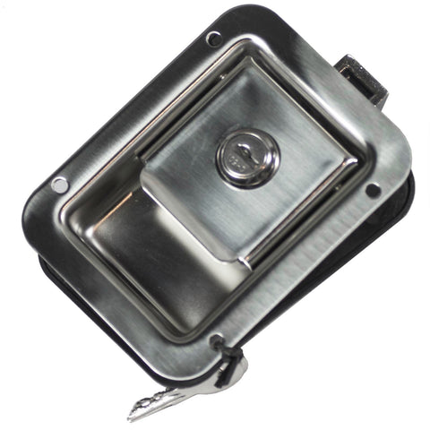 Goliath Large Polished Stainless Steel Paddle Locking Latch