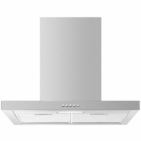 Haier 60cm canopy rangehood - stainless steel, 3 fan speeds, push-button control, LED lighting - HC60BLX1