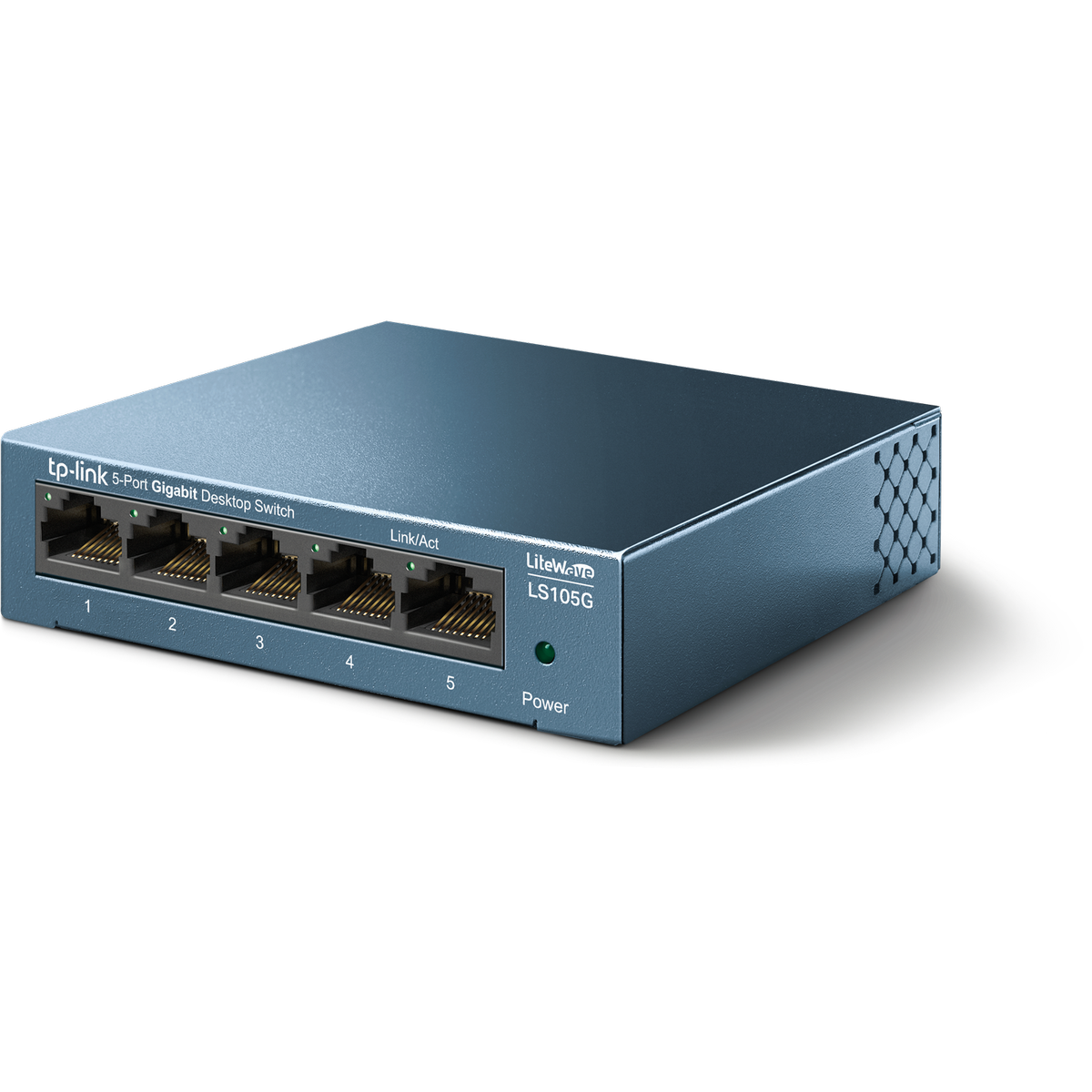 TP-Link LS105G 5 Port Gigabit Desktop Switch - 10/100/1000Mbps - Black - SuperSaverAU - view 1