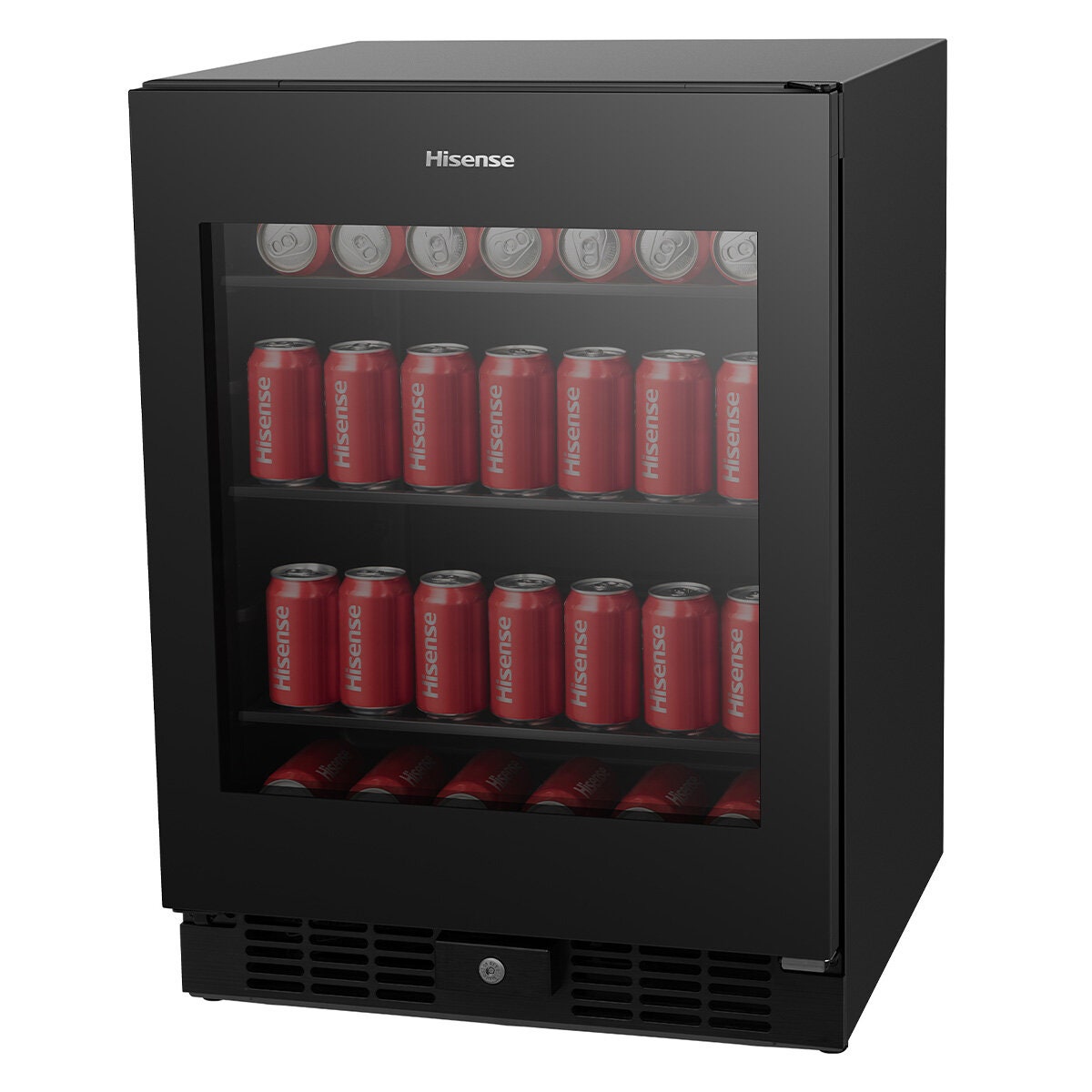 Hisense 137L Beverage Centre - Black, 140 Can Capacity, ConnectLife Enabled, Reversible Door - HRBC137