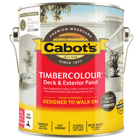 Cabot's 2L Extra Bright Base Timbercolour Water Based Deck & Exterior Paint