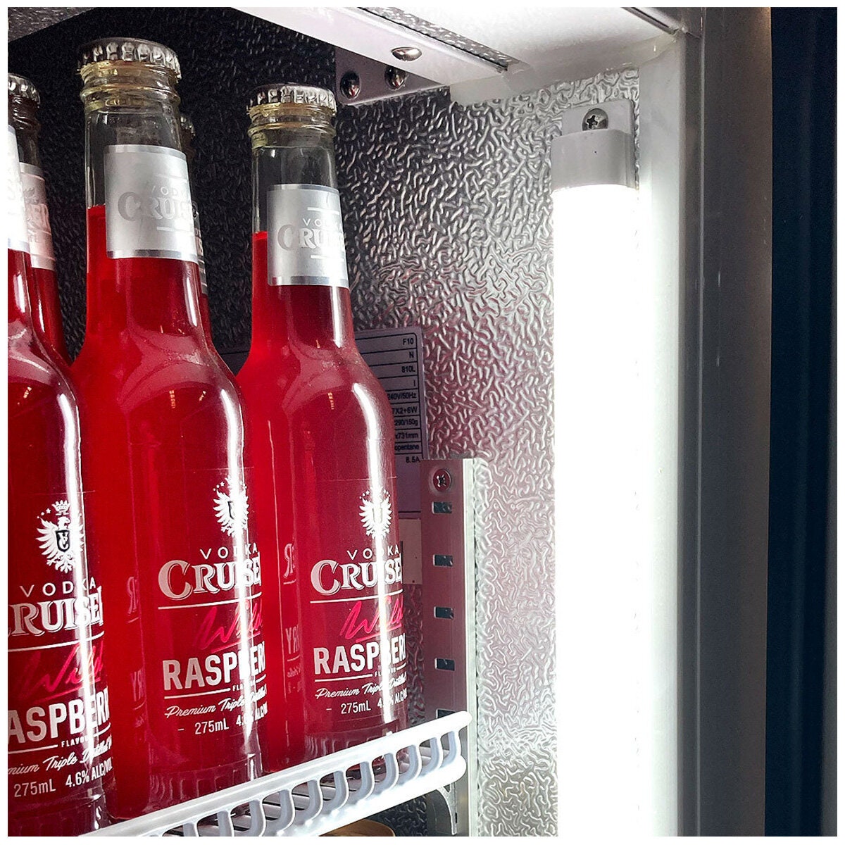 Schmick 825L Two Door Glass Door Beverage Refrigerator - White, Single Zone, 7 Star Rating - HUS-C10