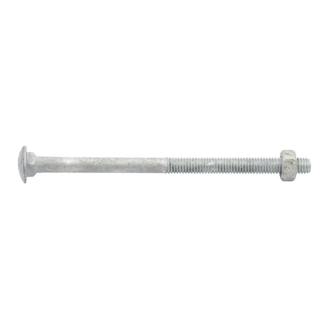 Zenith M6 x 100mm Hot Dipped Galvanised Cup Head Bolt and Nut - Each
