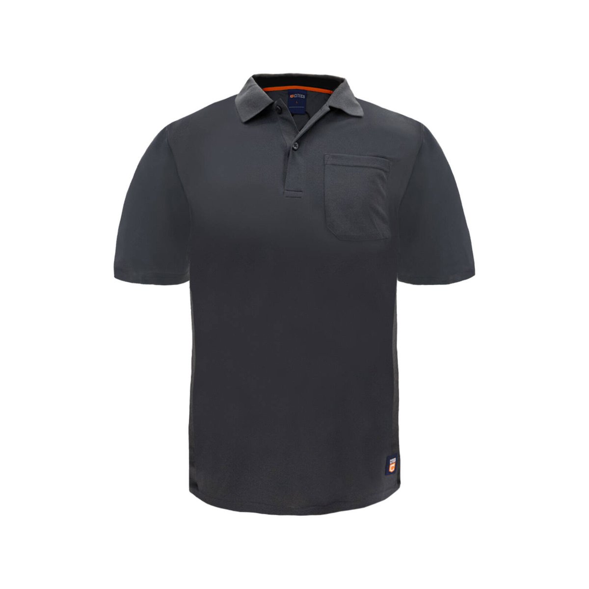 Citeco Men's Grey Dry Fit Short Sleeve Polo Polyester - Medium