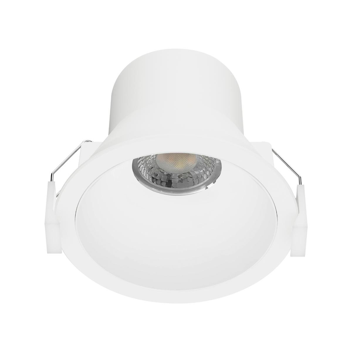 DETA 8W White IP44 Tri-Colour Dimmable Anti-Glare LED Downlight DET702W
