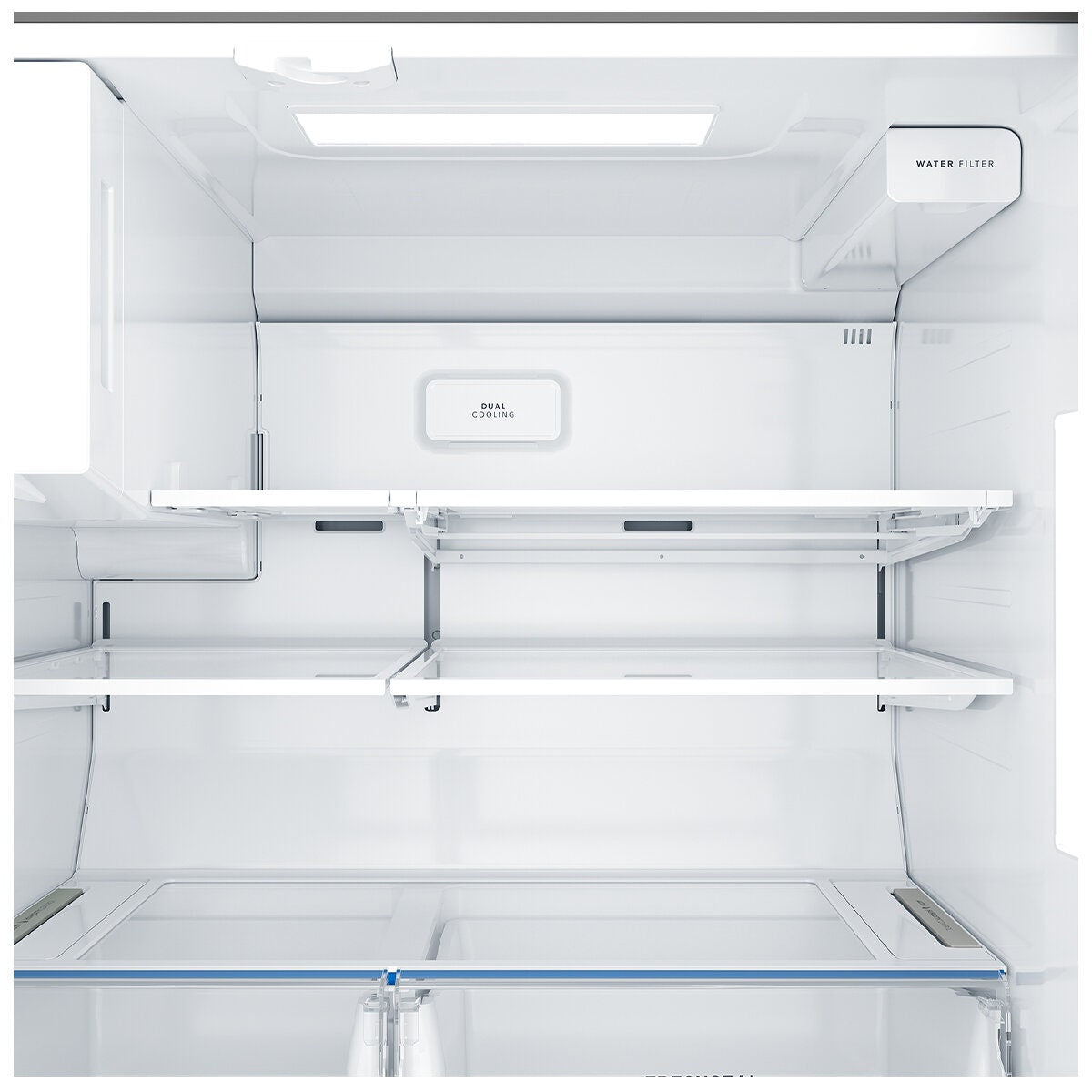 Westinghouse 609L Quad Door Fridge - Matte Black, Door Ice and Water Dispenser, FlexSpace - WQE6170BB