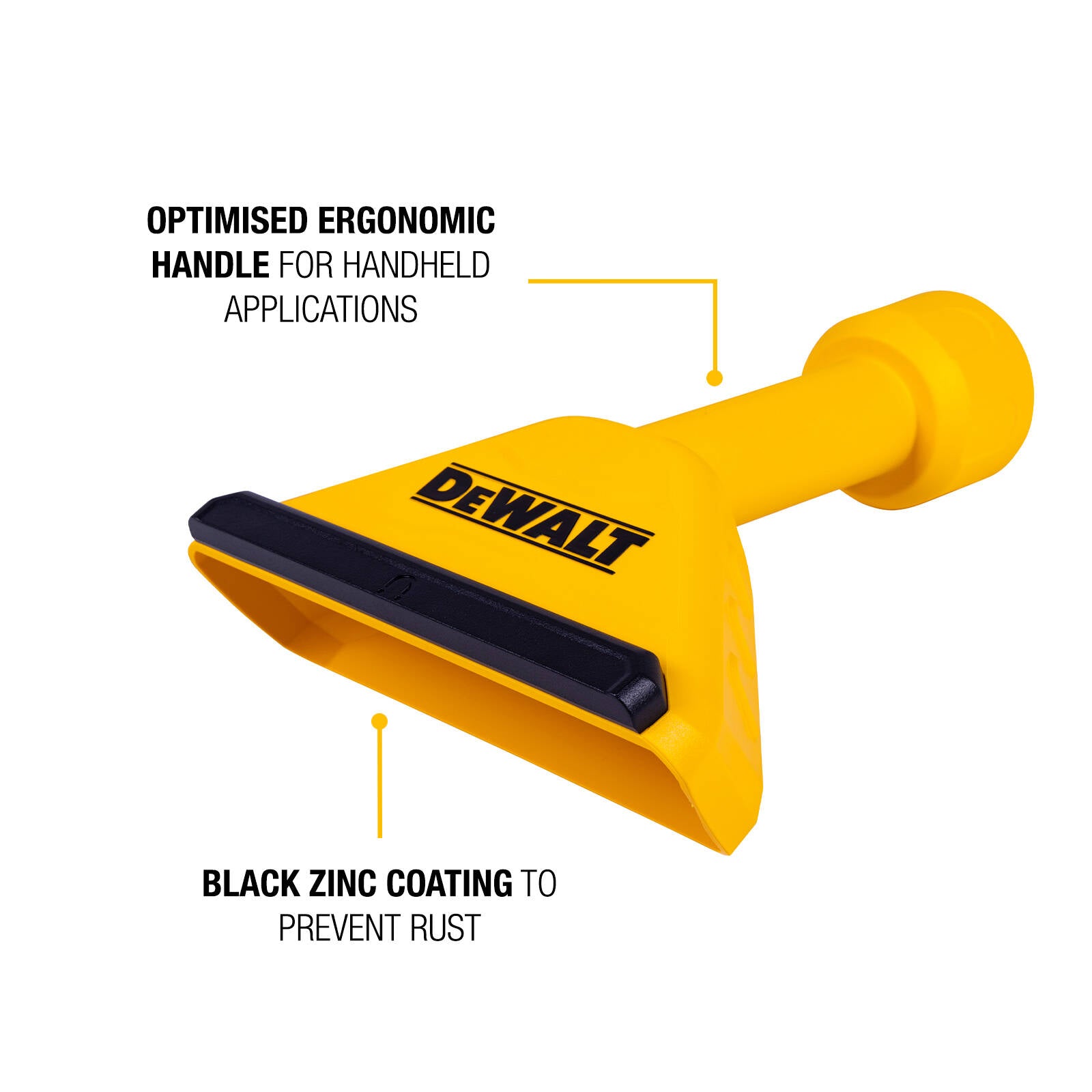 DEWALT Magnetic Wet & Dry Vacuum Nozzle - 175 x 260mm Metal Debris Pick-Up
