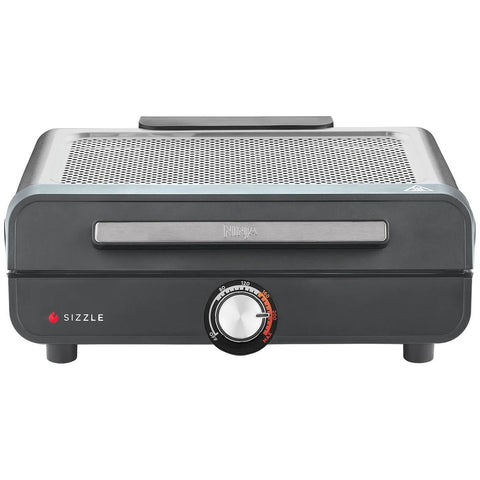 Ninja Sizzle indoor grill and flat plate - high-heat searing, 36cm non-stick plates - GR101