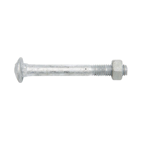 Zenith M8 x 70mm Hot Dipped Galvanised Cup Head Bolt and Nut Each - SuperSaverAU - view 1