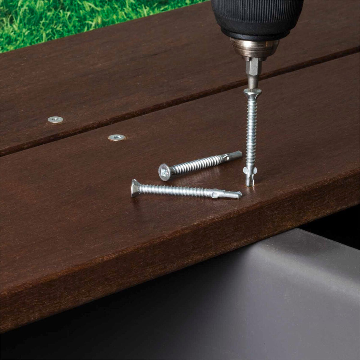 Simpson Strong-Tie 4.8 x 50mm 10G BFHS Bi-Metal 316 Stainless Hardwood to Steel Decking Screws - 250 Box